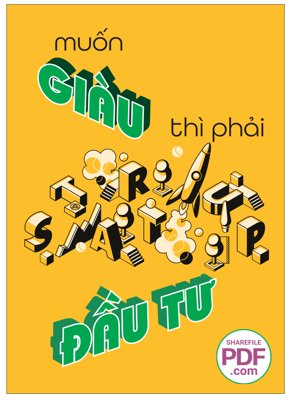File tranh Muốn giàu thì phải đầu tư file vector PDF (file gốc) chủ đề phong thủy