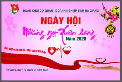 Cung cấp file tranh gốc Ngày hội những giọt máu hồng - Hiến màu tình nguyện độc quyền