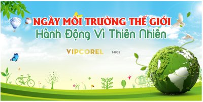 File tranh Ngày môi trường thế giới - hành động vì thiên nhiên (bản gốc) treo tường