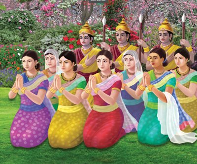 File in trần [PSD] Vườn Lâm Tỳ Ni 3D - Mừng lễ phật đản (file gốc) hoa văn 3D