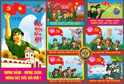 File gốc Pano Bộ đội chiến sĩ công an mừng đảng mừng xuân file Corel (cho in ấn) từ kho Filetranh