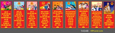 File in ấn chuyên nghiệp Pano bầu cử Chào mừng đại hội đảng các cấp #9 (file gốc)