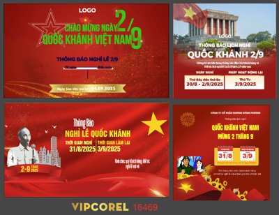 File tranh Pano chào mừng Quốc Khánh và lịch nghỉ lễ (gốc) chủ đề động vật