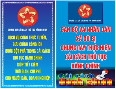 File tranh trang trí Pano chung tay cải cách thủ tục hành chính (tải file gốc)