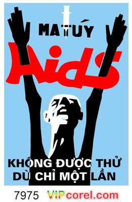 File gốc Pano ma túy AIDS không dùng thử dù chỉ 1 lần (chuẩn màu) cho in offset