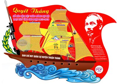 Tải file Pano số báo chào mừng đại hội TĐQT LLVT tỉnh file PDF & CDR (gốc) chủ đề hoa sen