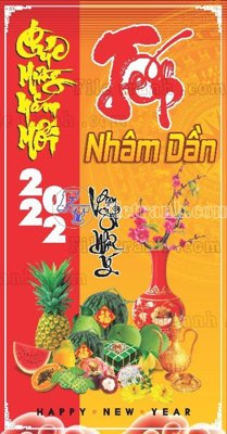 File in ấn Pano treo Mung dang mung xuan (56) (bản gốc) chất lượng cao