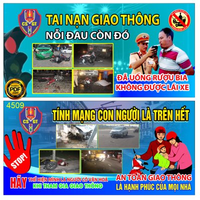 File gốc in mica Pano tuyên truyền An toàn giao thông Corel chất lượng