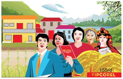 File tranh PSD Pano tuyên truyền nông thôn mới #2 file corel chất lượng cao