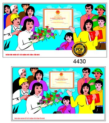 File gốc Pano tuyên truyền xây dựng đời sống văn hóa (thiết kế) cho in ấn