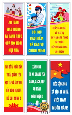 File ảnh gốc Pano xây dựng nông thôn mới - an toàn giao thông file Corel không vỡ nét