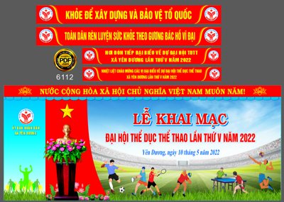 Tải file Phông Lễ khai mạc Đại hội thể dục thể thao xã Yên Dương (ảnh gốc) in gạch men