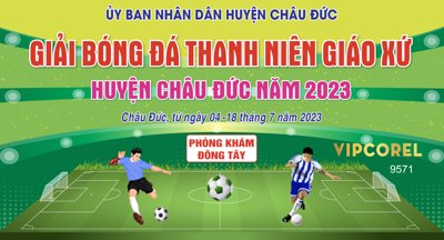 File gốc Phông giải bóng đá thanh thiếu niên Giáo Xứ (in mica) làm bảng hiệu