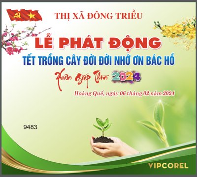 File tranh Phông lễ phát động tết trồng cây 2024 vector #2 (ảnh gốc) không bị mờ