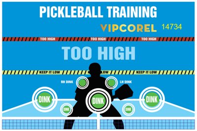 File tranh Phông nền sân Pickleball thi đấu giải file corel #13 (gốc) chủ đề thiên nhiên