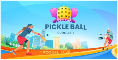 File in mica Phông nền sân Pickleball thi đấu giải file corel #14 (ảnh gốc) đẹp