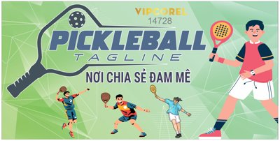 File tranh gốc PSD Phông nền sân Pickleball thi đấu giải file corel #8 còn nguyên layer