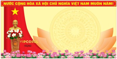 File in trần Phông nền sân khấu chương trình Đại Hội file corel (bản gốc) hoa văn