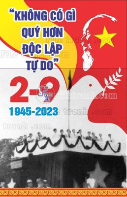 File tranh Phuon treo ngay quoc khanh 2-9 (1) (bản gốc) trang trí văn phòng