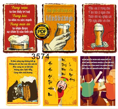 File tranh Poster beer trang tría quán bia - nhậu (ảnh gốc) chi tiết rõ ràng
