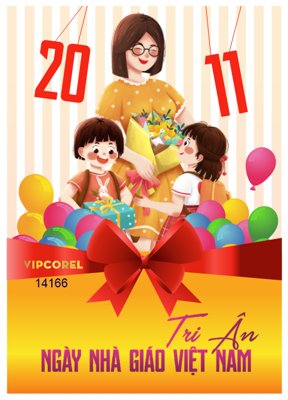 File PSD Poster mừng ngày nhà giáo Việt Nam 20-11 #10 file corel (bản gốc) chất lượng nhất