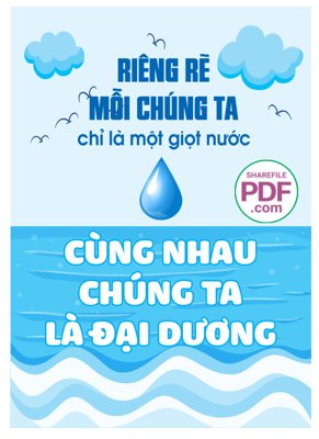File gốc Riêng rẽ mỗi chúng ta chỉ là một giọt nước file vector PDF (in lụa) tranh thuận buồm