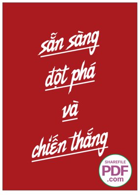 Ảnh gốc file in lụa Sẵn sàng đột phá và chiến thắng file vector PDF chi tiết