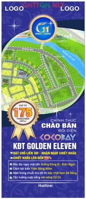 File gốc Standee Bất động sản Khu đô thị Golden Eleven CDR (phiên bản chuẩn) để in ấn