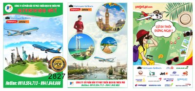 Tệp tin gốc Standee poster bán vé máy bay file coreldraw (chất lượng cao) Standee poster bán vé máy bay file coreldraw