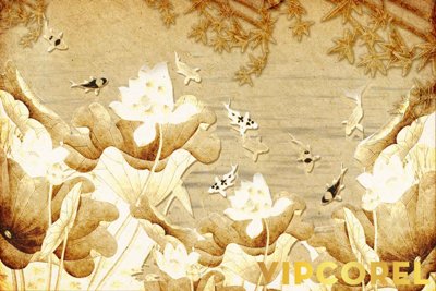 File in trần Tải tranh Trúc Chỉ trang trí phòng thờ #5 (bản gốc) trời sao