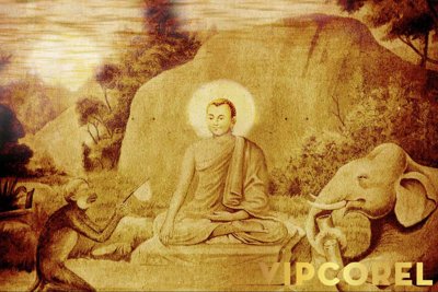 File gốc Tải tranh Trúc Chỉ trang trí phòng thờ #53 (in tráng gương) nghệ thuật