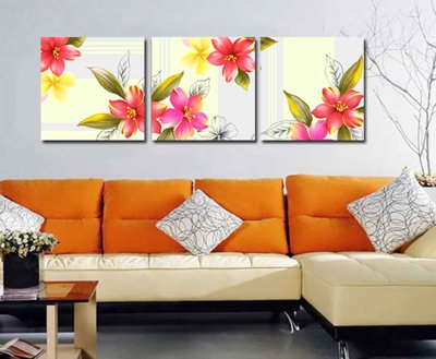 Tải file gốc Tải tranh bộ ghép 3 tấm những bông hoa #110 (in không vỡ ảnh)