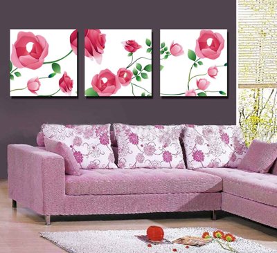 File gốc Tải tranh bộ ghép 3 tấm những bông hoa #130 (in ấn) không giới hạn