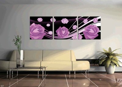 Download file gốc Tải tranh bộ ghép 3 tấm những bông hoa #193 (độ nét cao)