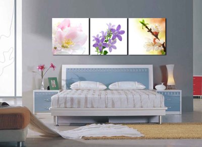 File tranh Tải tranh bộ ghép 3 tấm những bông hoa #79 (ảnh gốc) không bị mờ