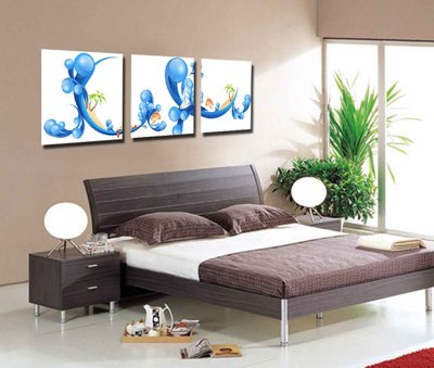 Ảnh gốc file in lụa Tải tranh bộ ghép 3 tấm trang trí trừu tượng #48 chi tiết