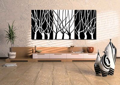 Download file ảnh gốc Tải tranh bộ ghép 3 tấm trang trí trừu tượng #58 để in ấn