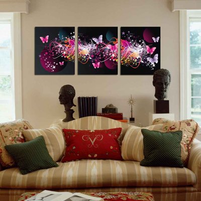 File in ấn Tải tranh bộ ghép 3 tấm trang trí trừu tượng #72 (bản gốc) sắc nét