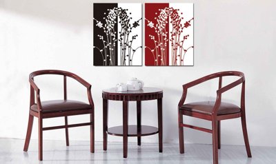 Download file tranh Tải tranh bộ ghép 3 tấm trang trí trừu tượng #91 (file gốc PSD)