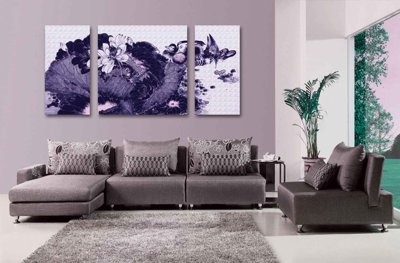 File in ấn chuyên nghiệp Tải tranh bộ ghép 3 tấm trang trí trừu tượng #94 (file gốc)