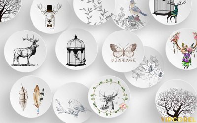 Download file gốc Tải tranh trang trí quán ăn cafe & karaoke #51 (in lụa) hoa lá