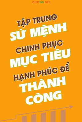File gốc Tập trung sứ mệnh chinh phục mục tiêu hạnh phúc (in tráng gương) hiện đại