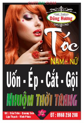 File PSD Tổng hợp biển làm tóc Hair Salon đẹp Corel (gốc) cho designer