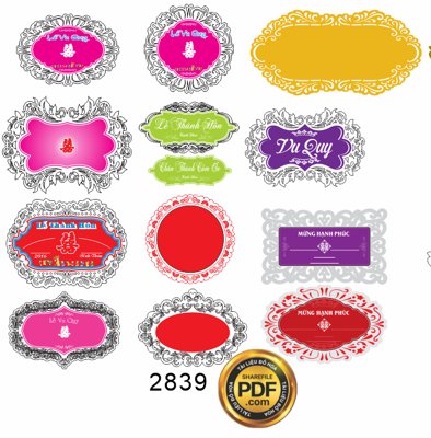 File tranh Tổng hợp khung tên cưới wedding cắt CNC file cdr (gốc) in trên kính