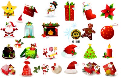 File gốc in ấn Tổng hợp vector họa tiết trang trí giáng sinh đẹp 2022 (sẵn sàng tải về)