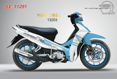 Tải file tranh Tem decal xe Sirius #3 tone màu xanh vector (gốc) tại Filetranh.com