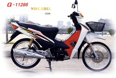 File ảnh Tem decal xe wave 100 vector corel (gốc) in standee