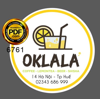 File in trần Tem nhãn tròn Oklala đồ uống cà phê file corel (bản gốc) đại dương