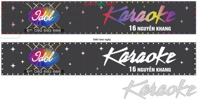 File tranh Thiết kế biển hộp Karaoke đẹp file CorelDRAW (gốc) chủ đề trẻ em