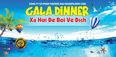 File tranh Thiết kế mẫu Gala dinner Xả hơi để bơi về đích file corel (gốc) chủ đề thiên nhiên